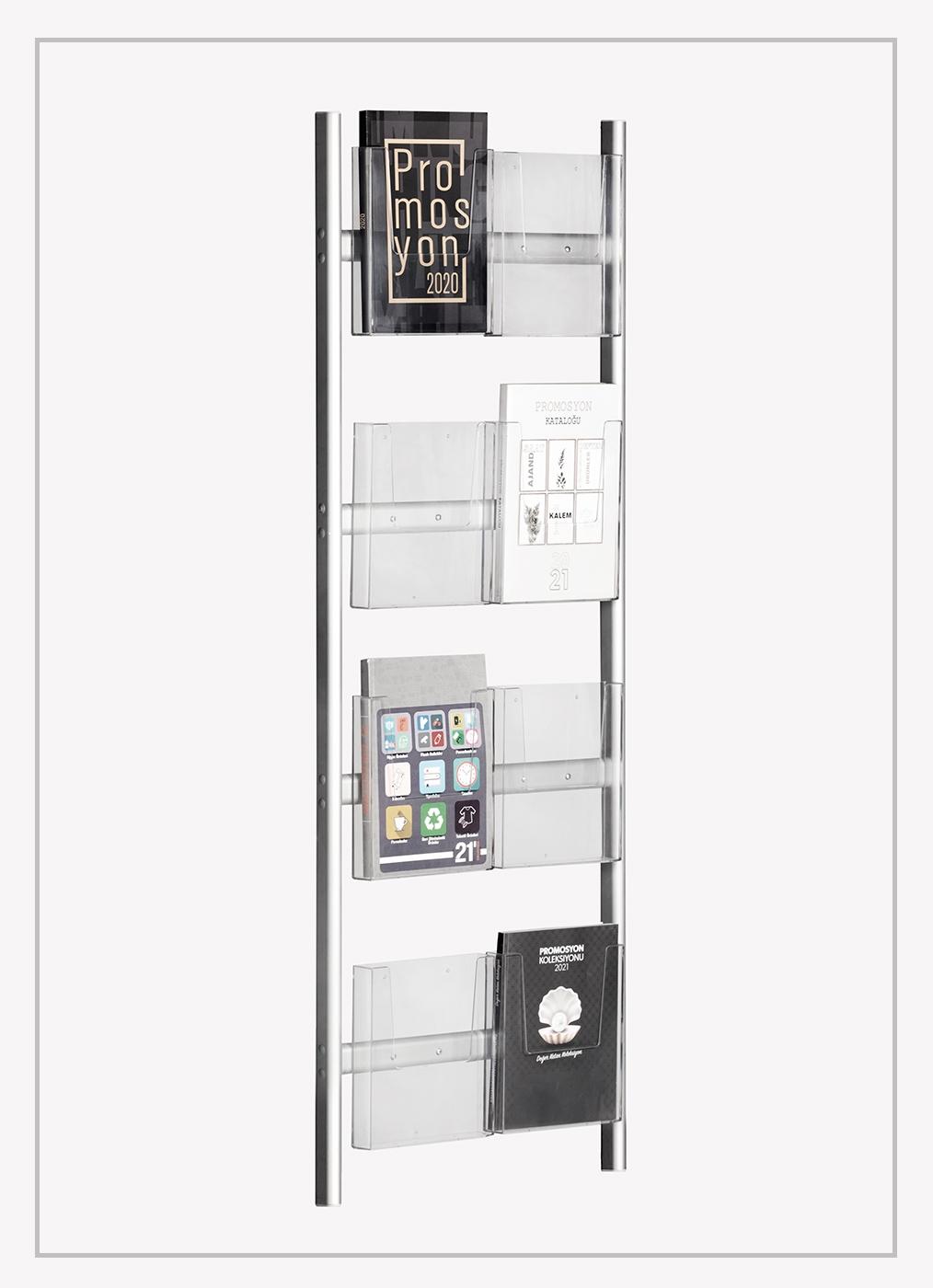 WALL TYPE INJECTION BROCHURE STAND